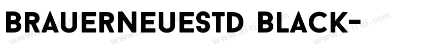 BrauerNeueStd Black字体转换